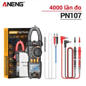 Bộ Dụng Cụ Đo Điện Kìm Kẹp Kỹ Thuật Số ANENG PN107 VC1010 Máy Đo Điện Áp Dòng Điện AC/DC 200A Phát Hiện NCV 4000 Đếm Dụng Cụ Thợ Điện