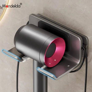 Màn Hình Treo Máy Sấy Tóc Mandelda Bằng Hợp Kim Nhôm Không Cần Đục Lỗ Giá Để Đồ Trong Phòng Tắm Giá Để Đồ Trong Nhà Tắm