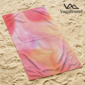 BILIBILI | Peach Silk Flow Luxury Beach Towels Crafted from Combed Cotton Plush and Absorbent Beach Towel or Pool Towels
