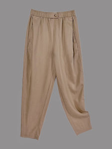 Quần Harem Vải Lanh Cotton Rộng Rãi Thường Ngày Cỡ Lớn Mùa Hè Mỏng Quần Nữ Mùa Hè Vải Lanh Phong Cách Mới Quần Dài