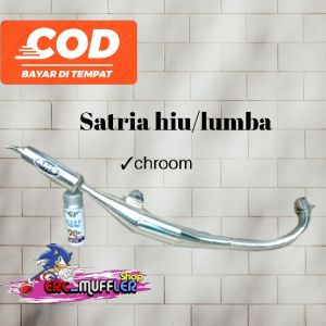 Cod✓knalpot std racing Satria hiu/lumba full chroom