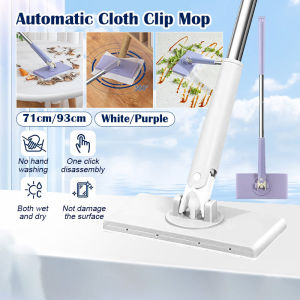 Portable Mini Mop Auto Face Towel Replacement Mop 360 Rotation / Disposable Wooden Floor Mop/ Household Window Cleaner Dust Mop 拖把