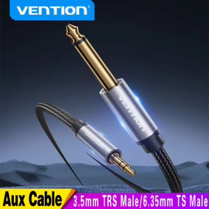 Vention | Vention TRS 3.5mm To TS 6.35mm Audio Cable Adapter Aux Cable 3.5 to 6.5 for Mixer Amplifier 2m 3m 5m 10m Aux Cable Male to Male