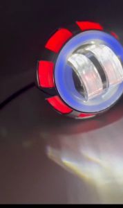 ไฟหน้ามอเตอร์ไซค์ ไฟหน้าโปรเจคเตอร์ V6-V8 เลนส์เกลียวทรงกลม ปรับสเต็ปได้ ขนาด 2.3 นิ้ว Motorcycle V6-021 HONDA WAVE