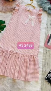 MYDU Shop I MS 2458 - ĐẦM BÈO LAI SỌC CARO – Nữ Tính Phong Cách Và Tôn Dáng