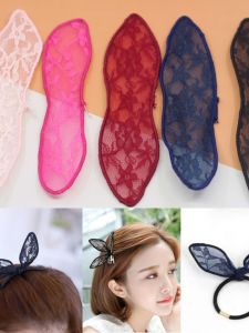 Cute Rabbit Ear Hair Clip Accessories DIY Handmade Lace Hairband Material for Children Fashionable Jewelry Accessories
