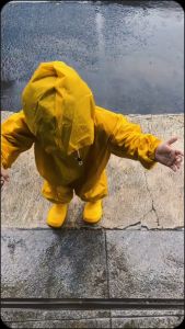Raincoat Jas hujan anak balita 2 tahun jumpsuit | Mantel hujan anak balita 3 tahun 4 tahun 5 tahun