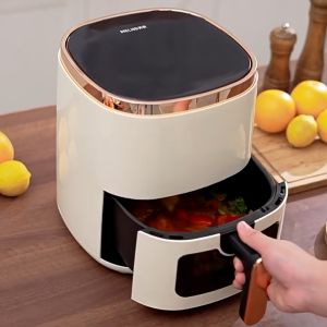 PDM Multifunctional Visual Air Fryer 8L Large Capacity Air Fryer 3D Air Circulation Heating Smart  Air Fryer 可视轻奢简约大容量空气