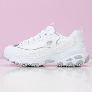Skechers | Giày Thể Thao Skechers Nữ Màu Trắng Đệm Thoáng Khí Đế Dày Thiết Kế Hình Gấu Trúc Giày Bố Thông Thường 11959-Wht