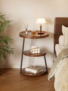 ZHUSHANXIA | Bedside Storage Rack Iron Art Design
