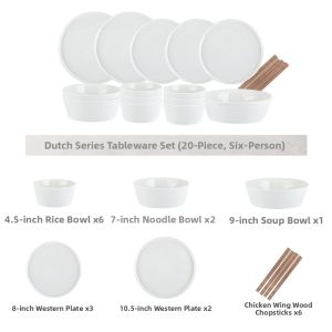 WANJIALI | Luxury Simple Design Housewarming Dinnerware Set