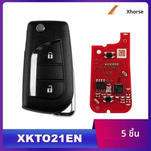 รีโมทกุญแจรถยนต์ Xhorse XKTO21EN รุ่นที่ 2 สำหรับรถยนต์โตโยต้า แบบ 2 ปุ่ม อัปเดตจากรุ่น XKTO01EN บรรจุ 5 ชิ้น/ชุด