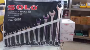 SOLO โซโล ประแจแหวนข้างปากตาย รุ่น 811 (11ตัว/ชุด) ทรงญี่ปุ่น เหล็ก CR-V