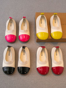 Giày Da Mùa Xuân Thu Cho Bé Gái Giày Đế Mềm Giày Công Chúa Giày Trẻ Em Giày Búp Bê Giày Trẻ Em Lớn Giày Da Thường Ngày