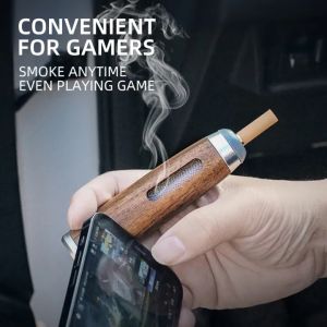 High-end Birthday Gift: Portable Car Ashtray & Walnut Smoke-proof Fly Hood