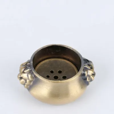 Pure Copper Nine-Hole Incense Holder Gourd Incense Stick Rack Bronze Tray Incense Stand Miniature Incense Burner Incense Insert