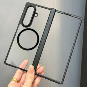 CHUBAN | Ốp Lưng Cứng Trong Suốt Mờ Chống Sốc Từ Tính Dành Cho Samsung Galaxy Z Flip Fold Series - Vỏ Bảo Vệ Bản Lề Tương Thích Với Z Flip 8 Ultra 7 6 5 4