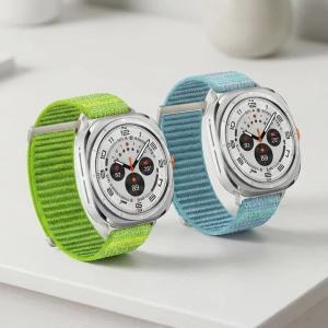Nylon Sport Band For Samsung Galaxy Watch Ultra 2025 Strap 47mm Watchband Elastic Correa for Galaxy Watch 7 Ultra 47mm Bracelet