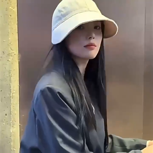 遮阳帽大帽檐防晒UV女士渔夫帽可折叠调节格纹纯色鸭舌帽