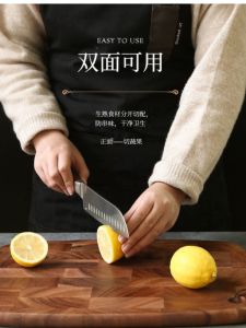 Lcliving Antimicrobial Rosewood Cutting Board Kitchen Cooking Utensil Oval Shape Wooden Chopping Board for General Use