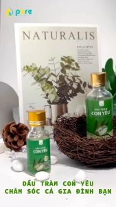 Dầu Tràm Con Yêu - 100% lá tràm - Giúp làm ấm người phòng cảm lạnh - Chống say tàu xe giảm đau đầu buồn nôn - Tinh dầu thiên nhiên an toàn cho sức khỏe gia đình - 50ml