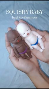 NASIUDUK SQUISHY BAYI mainan bayi pasir boneka bayi boneka peraga S053