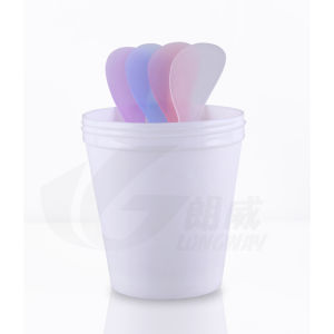 ช้อนทำจากพลาสติกสำหรับผสมเจลหน้า ช้อนบรรจุภัณฑ์ ช้อนผสมครีม ช้อนขนาดเล็ก อุปกรณ์ทำเครื่องสำอาง DIY ของใช้ส่วนบุคคล