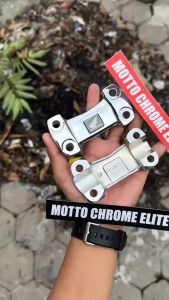 [CHROME CELUP] Holder Handle Up Tutup Raiser Stang Stir CB 150 R Old pnp Megapro Monoshock Tiger Series Verza Win ORI AHM