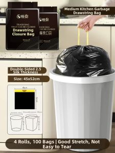 ZHANGJI | Ribbon Closing Thick Garbage Bag