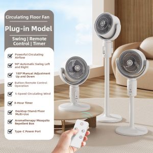 LIWAN | fan dc Voice Controlled Silent DC High Wind Speed Floor Standing Fan