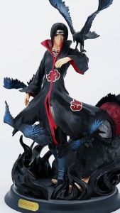 26CM Anime Naruto Shippuuden Uchiha Itachi GK Statue PVC Action Figures Collectible Model Doll Toys Gift Birthday Figurine