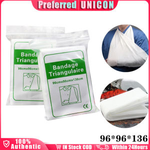 Medical Non-woven Triangular Bandage 96*96*136cm for Emergency Wound Burn Care First Aid Kit