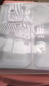 Khay cơm phần có nắp / hộp nhựa Melamine đựng thức ăn - KF 63: 32.0 x 25.5 x 5.2 cm