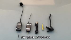 Micro Không Dây Chuyên Nghiệp Dạng Cổ Ngỗng Dành Cho Saxophone Tuba Trumpet Cornet Clarinet - Micro Cài Áo Tụ Điện Dùng Cho Biểu Diễn Sân Khấu