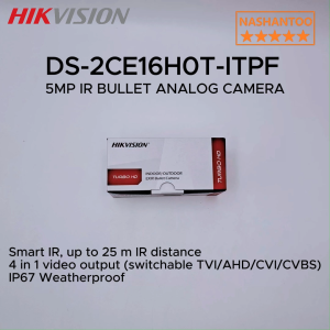 HIKVISION CCTV Security Cameras DS-2CE16H0T-ITPF 5MP 4in1 IR Outdoor Bullet Analog CCTV Camera IP67 Weatherproof IR Night Vision Home Security Camera NASHANTOO