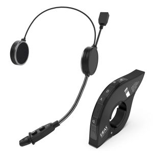 EJEAS | EJEAS E1+ Motorcycle Helmet Bluetooth Headset Music Player Wireless 5.1 Auto Answer Noise Reduction Optional Remote Controller