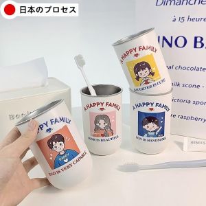 Cốc Đựng Bàn Chải Đánh Răng Bằng Thép Không Gỉ 304 Cốc Đựng Nước Dùng Để Vệ Sinh Răng Miệng Cho Học Sinh Và Cặp Đôi