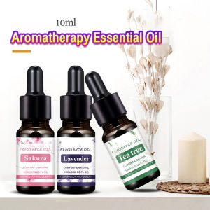 Homehub 10ml Aromatherapy Essential Oil Pure Aroma Oil Air Humidifier Aromatherapy Rose Lavender Lemon Tea Tree