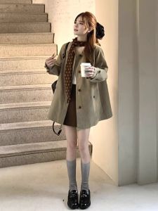 CHANGTONG | Vintage Fashionable Loose Fitted Trench Coat