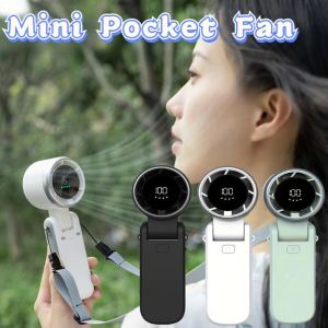 Portable Foldable Turbo Fan 5 Speeds Rechargeable 4000mAh Battery Handheld Fan