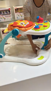 [4in1]Baby Multifunction Walker Educational Learning Toy Sound & Light Shape Push-Pull Musical Instrument Piano Mainan Pelbagai Guna Untuk Bayi