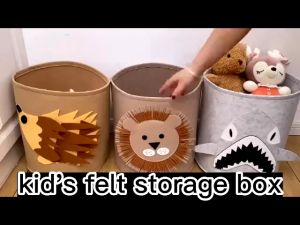 Kids' Storage Solutions: Washable Dirty Clothes Baskets & Cartoon Storage Boxes