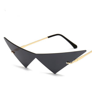 Cross-Border New Arrival Stylish Triangle Sunglasses Fashion Men and Women Fashion Decoration Glasses Party Street Style Hip Hop Sunglasses