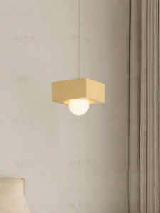 FANCY LAMP CLUB | Bedroom Small Pendant Light Creamy Style Simple Pendant Light Creative High-end