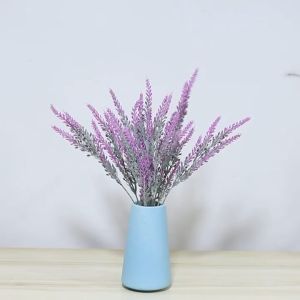 Hoa lavender 4 màu lựa chọn decor trang trí phòng 38cm Cành hoa oải hương lavender giả nhân tạo 1 cành 5 nhánh để bàn làm việc bàn học phụ kiện chụp ảnh