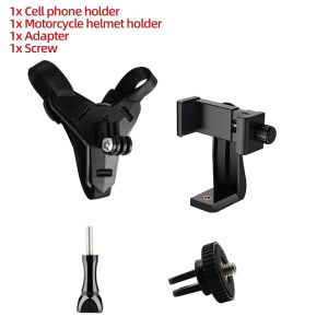 Mũ Bảo Hiểm Xe Máy Dây Đeo Cằm Kẹp Điện Thoại Giá Đỡ Đa Năng Cho GoPro Insta360 SJCAM AKASO Tương Thích Với Điện Thoại Thông Minh iPhone Huawei Samsung
