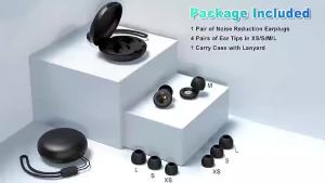 Ear Plugs for Sleeping 25dB Noise Cancelling Silicone EarPlugs for Concerts Traveling Studying Focus Reusable Ear Protection