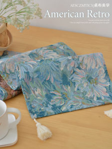 American Retro Table Runner Fancy For Home Table Cloth Decoration Tea Table TV Cabinet Long Tablecloth Bedroom Bed Runner