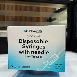 Lifewards Disposable Syringe 5cc with Needle