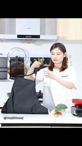 Aihogard Celemek Dapur Wanita Pria Model Kantung - Black